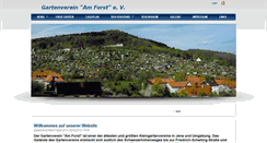 Desktop Screenshot of gartenverein-am-forst.de
