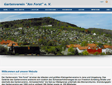 Tablet Screenshot of gartenverein-am-forst.de